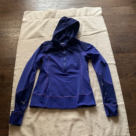 🍋Lululemon retro Wet Dry Warm 1/2 zip Hoody size 8 - Picture 1 of 8